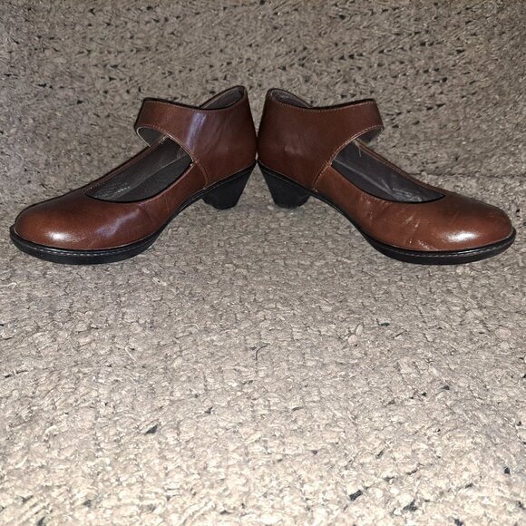 DANSKO- Bess-Brown Kidskin Leather Mary Janes-Sz 38/7.5-Excellent - Picture 4 of 8